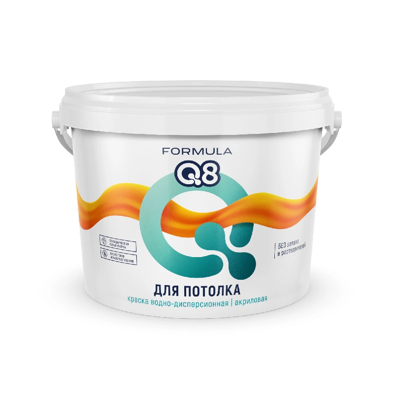 Краска Для потолка "Formula Q8" (3 кг)