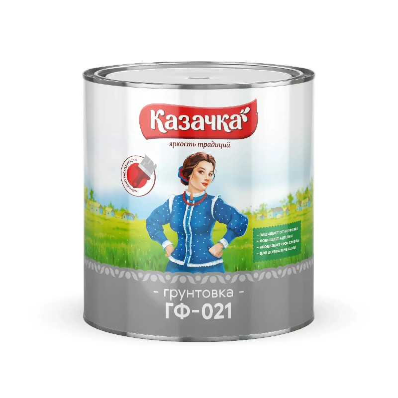 Грунт ГФ-021 "Казачка" Белый (2,8 кг)