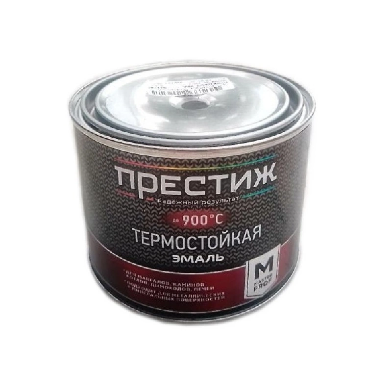 Эмаль термостойкая до 400°C "Престиж" Белая (0,4 кг)