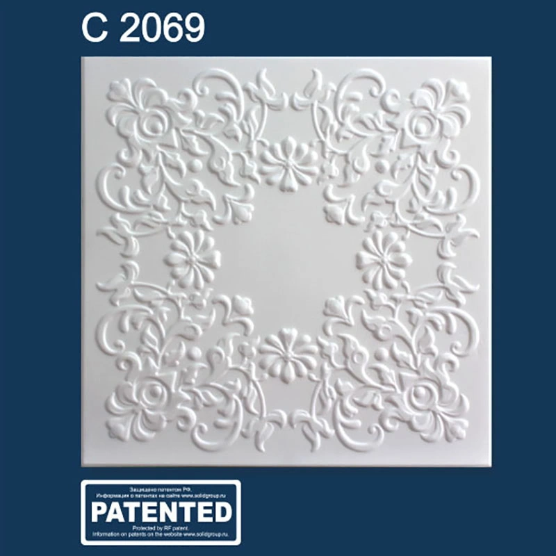 С2069 Белая Плита потолочная "Солид" (32 м²)