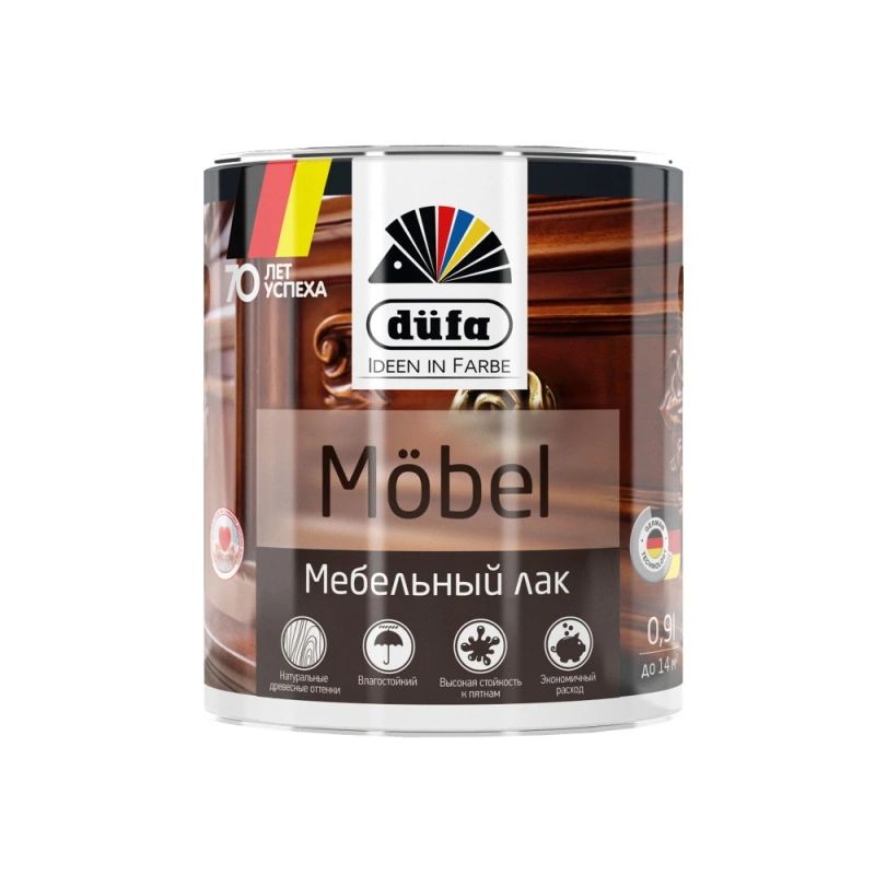 Лак мебельный Тик "DufaRetail" «Mobel» (900 мл)
