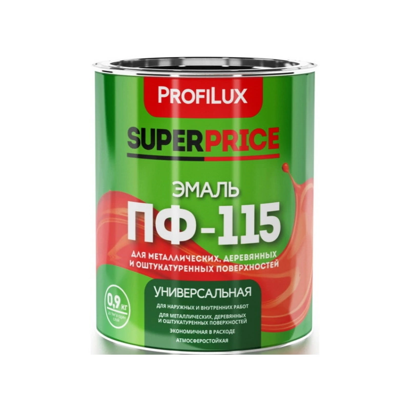 Эмаль ПФ-115 Бирюзовая "Profilux Superprice" (0,9 кг)