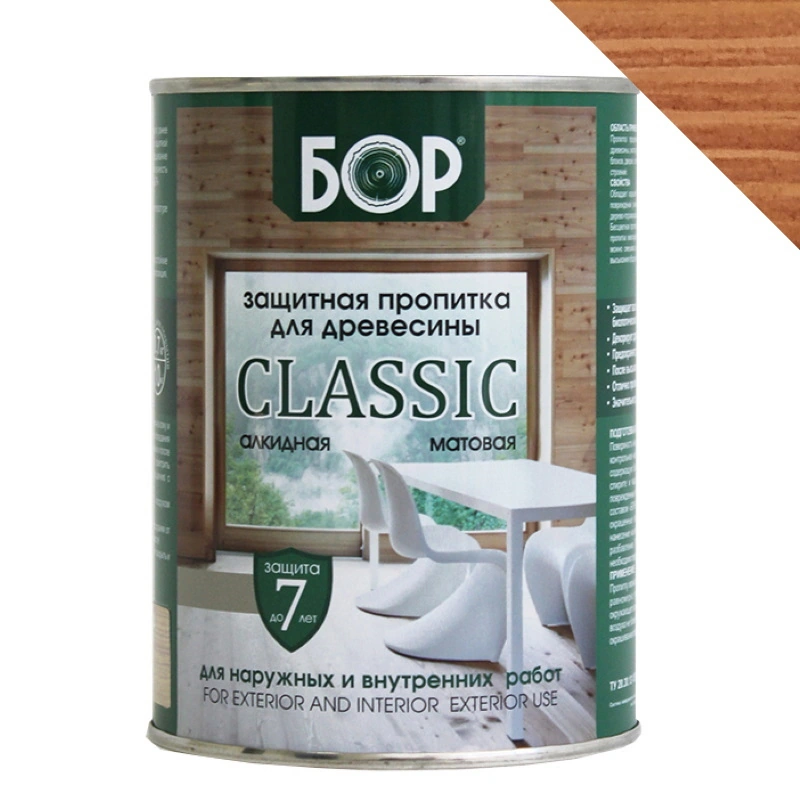 Защитная пропитка для древесины «CLASSIC» Калужница "Бор" (0,7 кг)