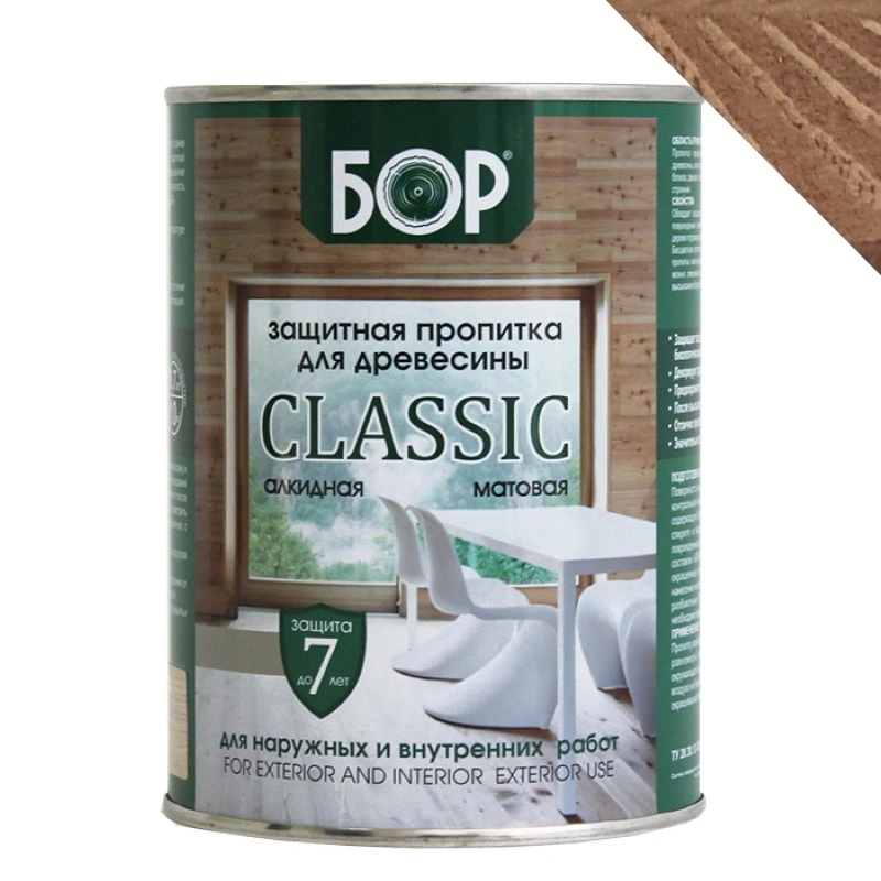 Защитная пропитка для древесины «CLASSIC» Дуб "Бор" (0,7 кг)