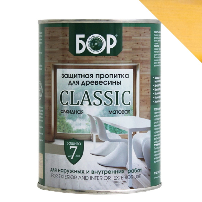 Защитная пропитка для древесины «CLASSIC» Сосна "Бор" (0,7 кг)