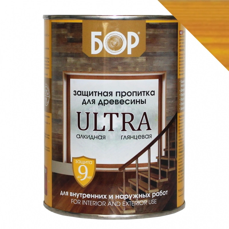 Защитная пропитка для древесины «ULTRA» Калужница "Бор" (0,75 кг)